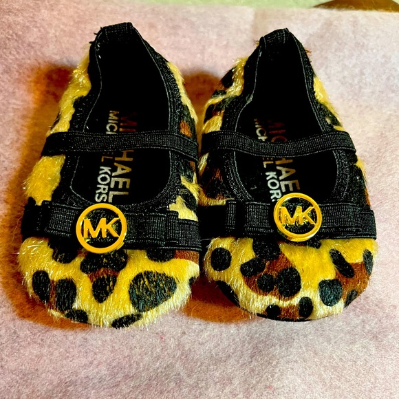 Michael Kors Other - Michael Kors baby Mara lux cheetah faux fur shoes